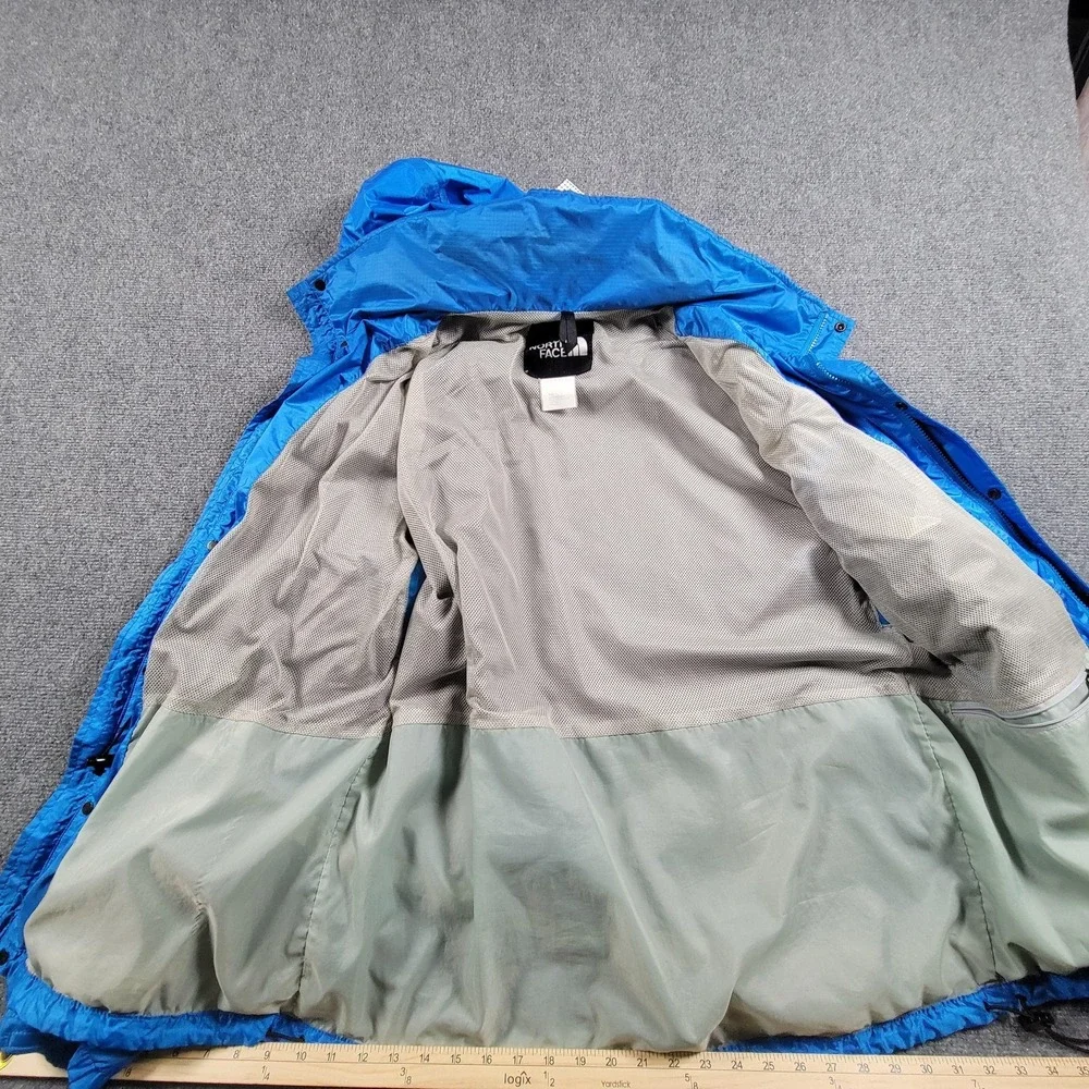 North Face Jacket Mens Large Blue‎ Hooded Waterproof Windbreaker Outdoor Coat